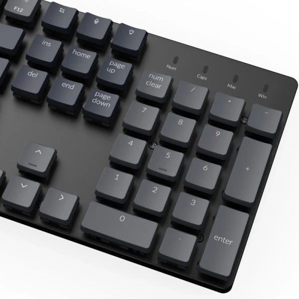 Купить Беспроводная механическая ультратонкая клавиатура Keychron K5SE, Full Size, RGB подсветка, Blue Switch
